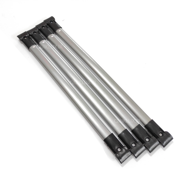 میله باربند کوییک 4 میله فلزی اهن رنگ مشکی نقره ای سفید