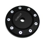 درب باک خودرو پژو 206 و 207 فلزی طرح RC - رنگ مشکی پیچ نقره ای