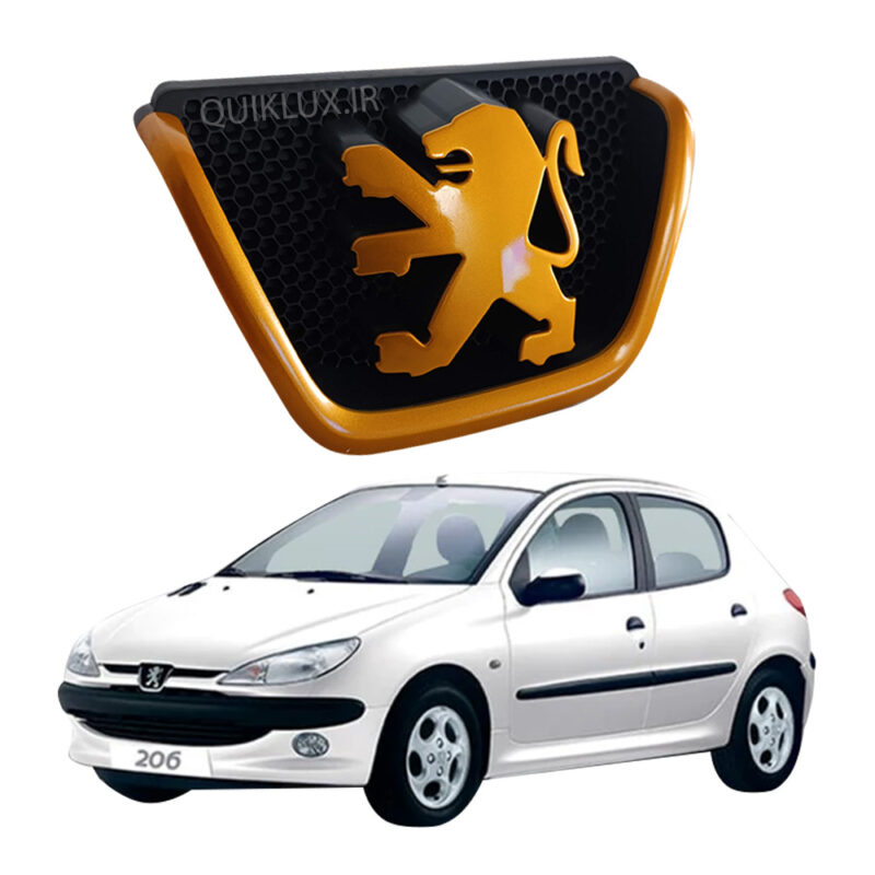آرم جلو پژو 206 طلایی