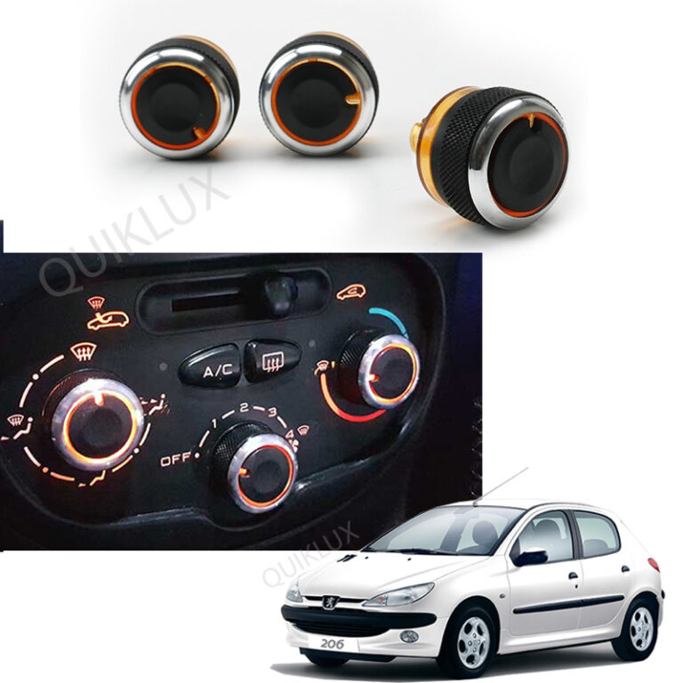 ولوم بخاری پژو 206 MP PARS - مشکی نقره ای - بسته 3 عددی