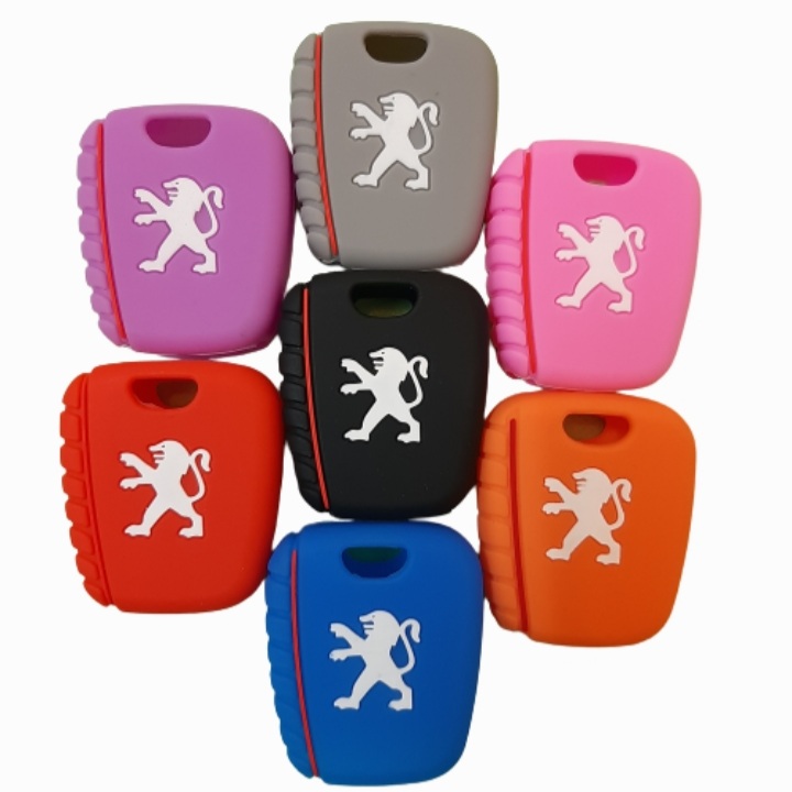 کاور سوییچ سیلیکونی (2 دکمه) آرم پژو طرح دار