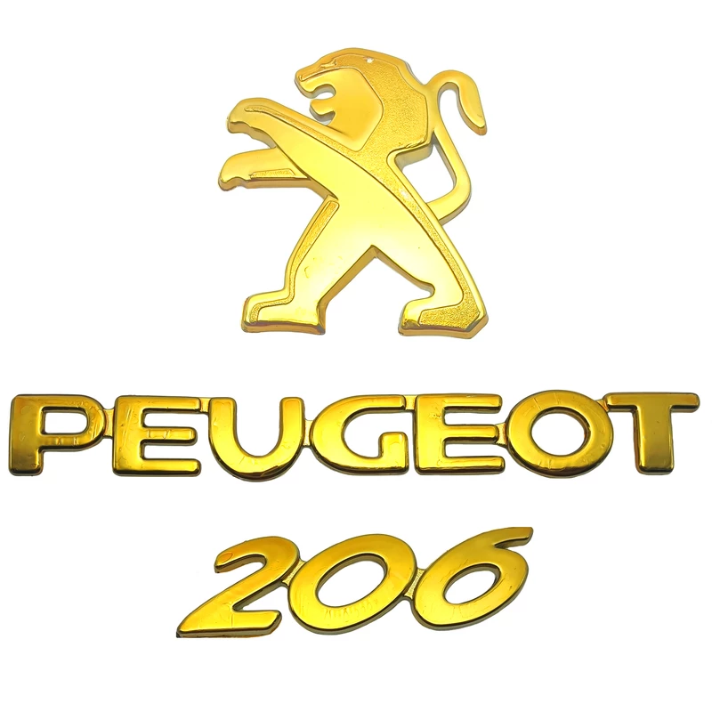 مجموعه ارم سه تیکه طلایی پژو 206