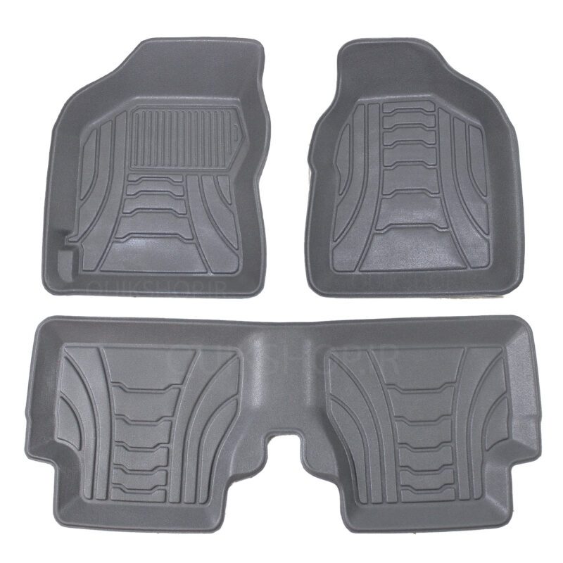 کفپوش سه بعدی ماهوت طرح چرم رنگ طوسی کوییک