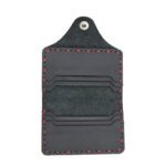 جاکارتی چرمی مشکی دوخت قرمز