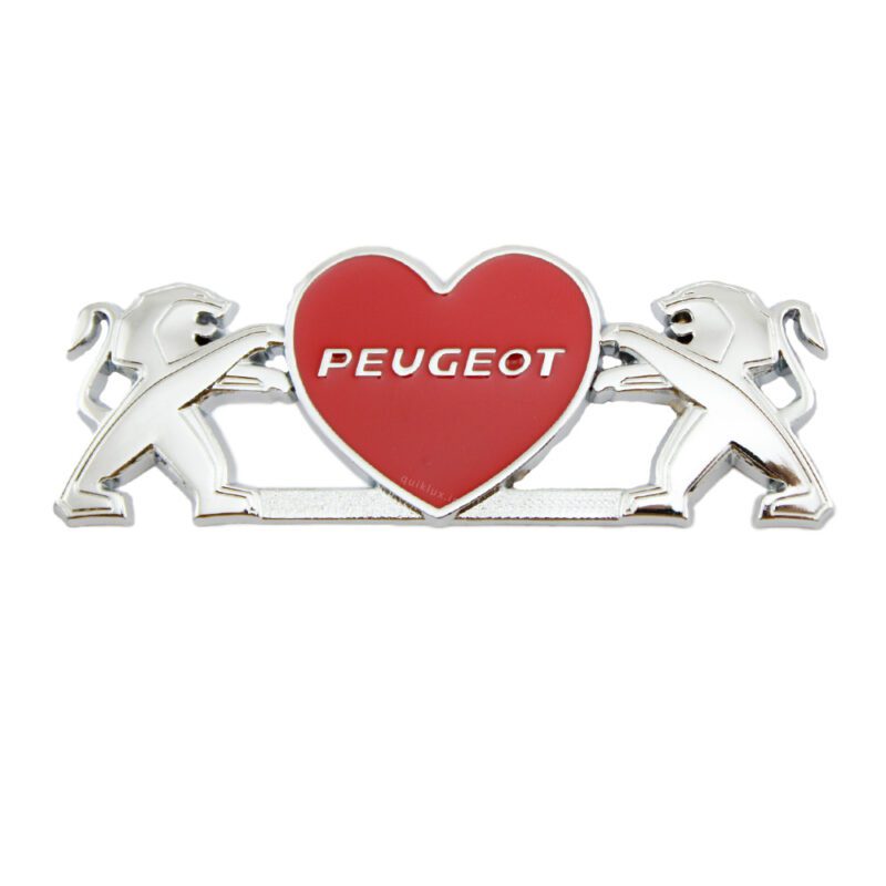 آرم فلزی شیر پژو قلب دار