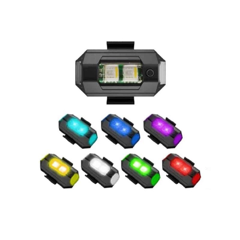 چراغ مینی اس ام دی SMD فلش زن 7 رنگ شارژی