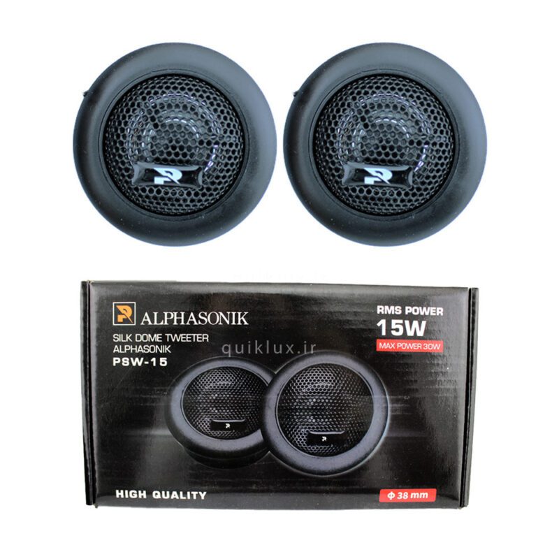 تویتر خودرو آلفا سونیک مدل PSW-15 بسته دو عددی