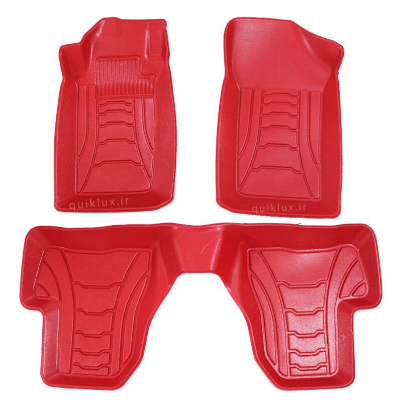 کفپوش سه بعدی پژو 206 لاکچری ماهوت  - قرمز