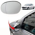 شیشه اینه بغل پژو 206 ساده (راننده)