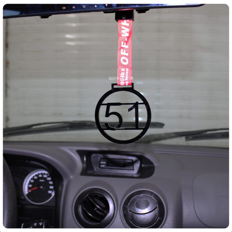 آویز پلکسی 051 - مشکی