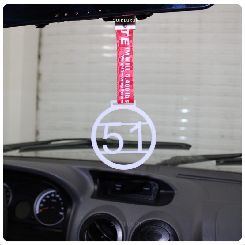 آویز پلکسی 051 - سفید