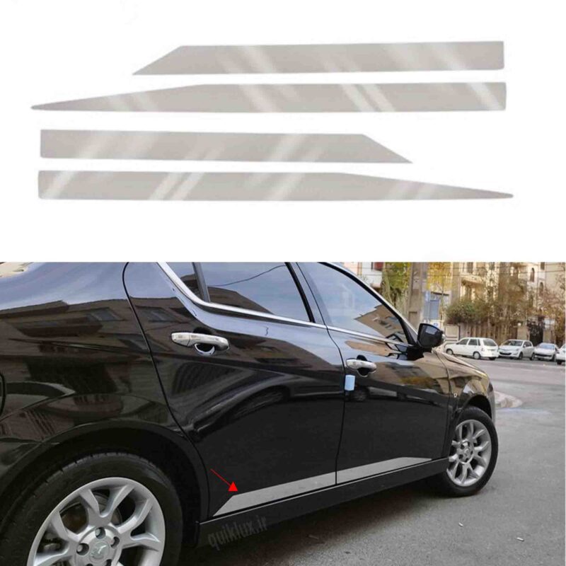 زه استیل بغل درب دنا  4 تیکه