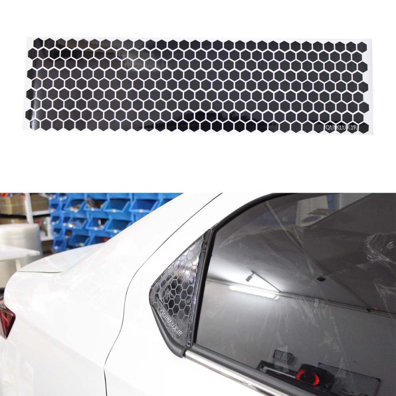 برچسب لچکی عقب طرح لانه زنبوری