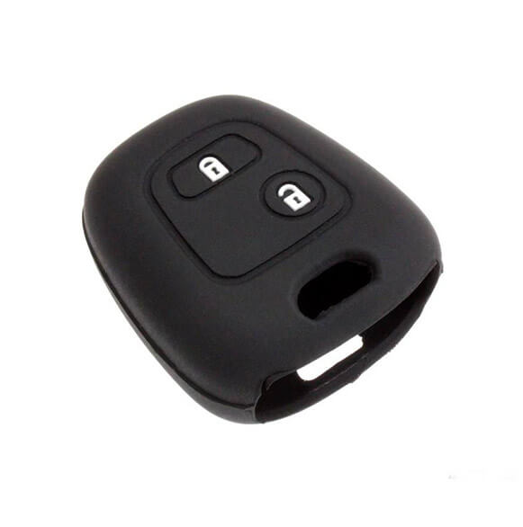 کاور سوییچ سیلیکونی (2 دکمه) آرم سایپا  - مشکی