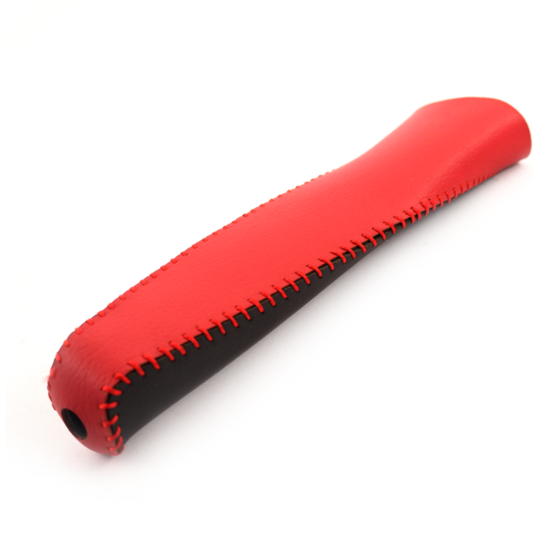 کاور ترمز دستی چرمی مدل SH26  رنگ مشکی قرمز