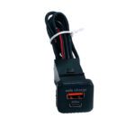 کیت پورت شارژر USB type C 55W 3.4A - فابریک پژو 207