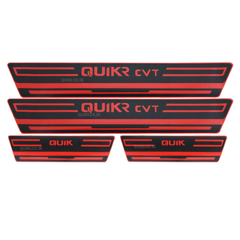 برچسب پارکابی طرح چرمی QUIK_R CVT قرمز