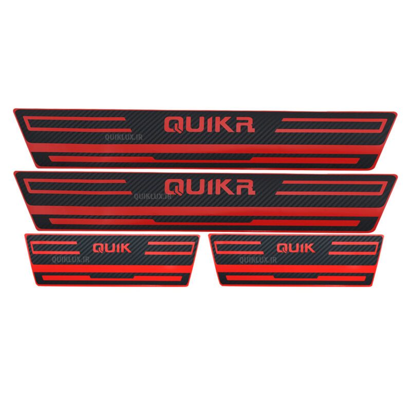 برچسب پارکابی طرح کربن قرمز QUIK R