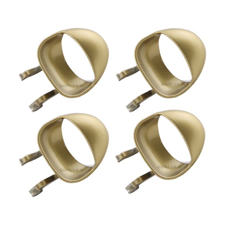 اهرم دستگیره درب کوییک فلزی - برنزه مجموعه 4 عددی