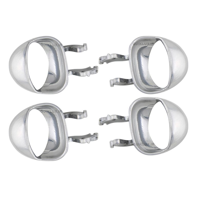 اهرم دستگیره درب کوییک فلزی - کروم مجموعه 4 عددی