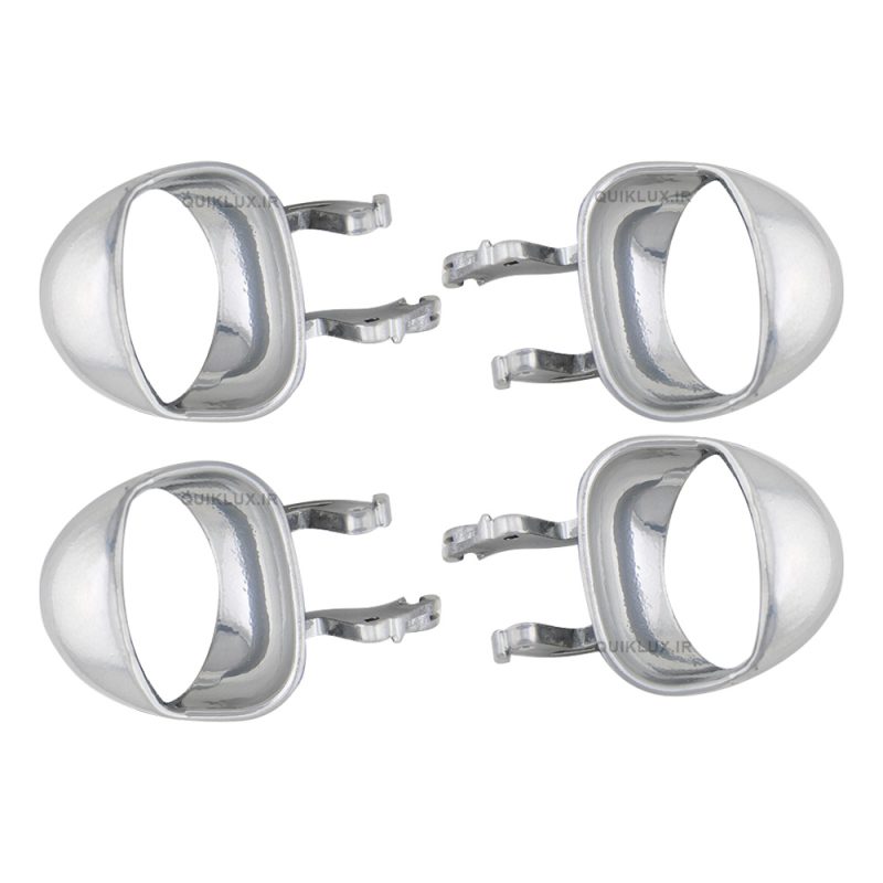 اهرم دستگیره درب کوییک فلزی - کروم مجموعه 4 عددی