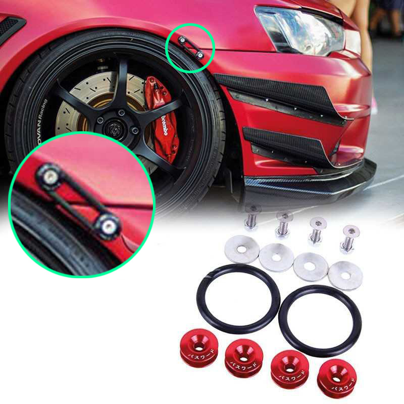 بست سپر به گلگیر رنگی پک 4 عددی - قرمز