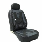 روکش صندلی تمام چرم کینگ مدل توکیو ست مشکی طوسی