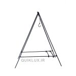 ست چهار پایه منقل سرخپوستی مجموعه 6 عددی