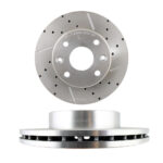 دیسک ترمز سوراخ دار شیار دار PFC کوییک - مدل توربو اس