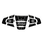 ماکت کلید های کروزکنترل و مدیا روی فرمان تایپ D ساینا