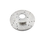 دیسک ترمز سوراخ دار شیار دار PFC کوییک - مدل توربو اس
