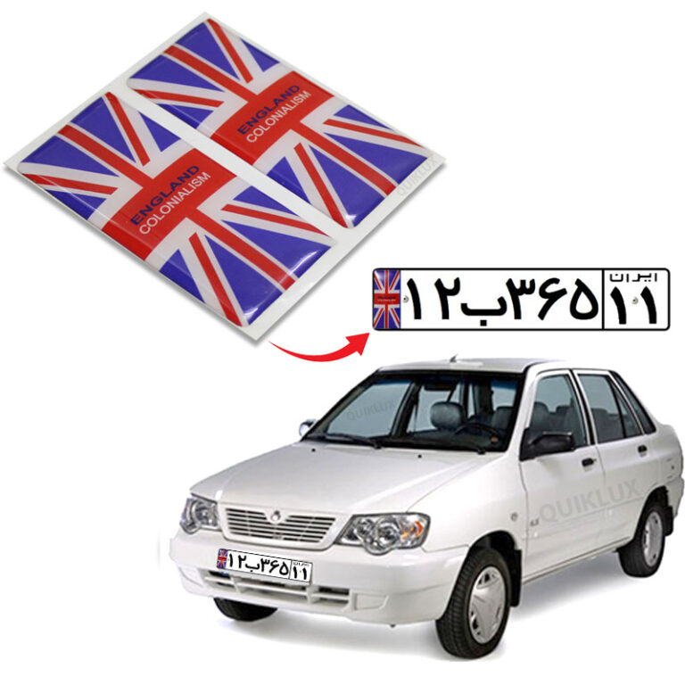 برچسب پرچم پلاک ژله ای - انگلیس (بسته 2 عددی)