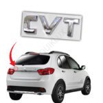 ارم پشت صندوق کوییک نوشته CVT