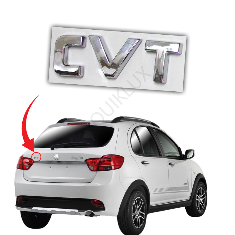 ارم پشت صندوق کوییک نوشته CVT