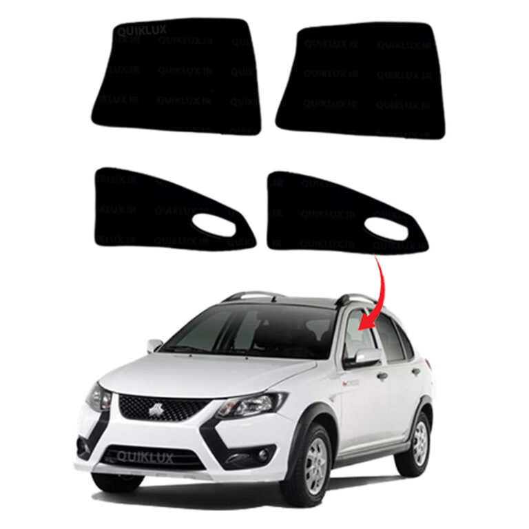 پرده آفتاب گیر شیشه بغل خوردو مناسب برای تیبا ساینا کوییک سهند و اطلس 4 تیکه