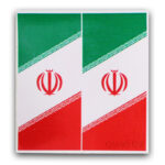 برچسب پرچم پلاک - ایران طرح ا.. (بسته 2 عددی)