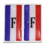 برچسب پرچم پلاک ژله ای - فرانسه (بسته 2 عددی)