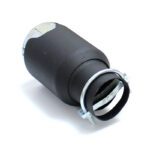 سراگزوز خودرو ریموس گرد - بدنه مشکی - سری کروم