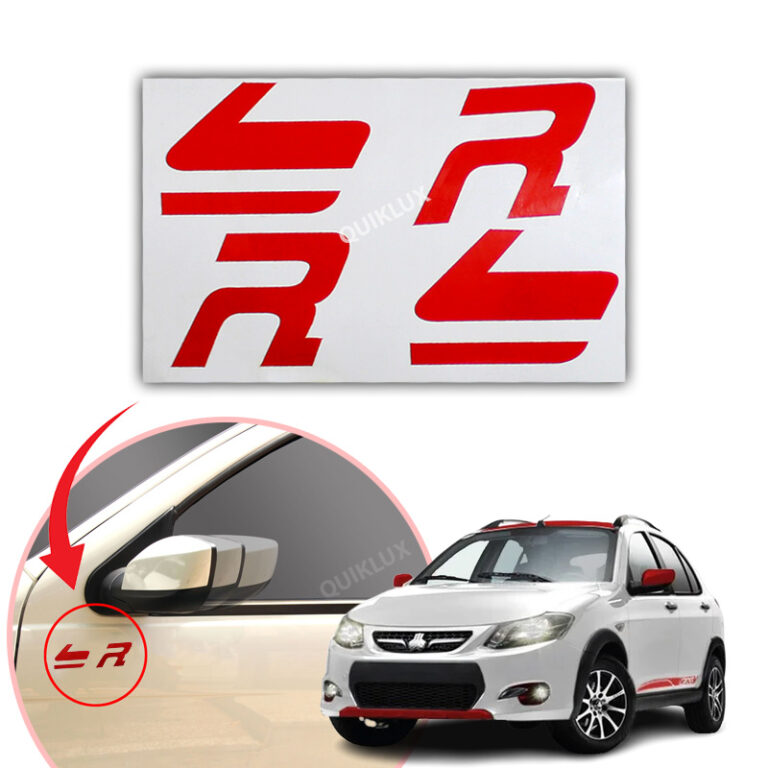برچسب زیر آینه کوییک آر (کR) - قرمز