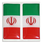 برچسب پرچم پلاک ژله ای - ایران طرح ا.. (بسته 2 عددی)