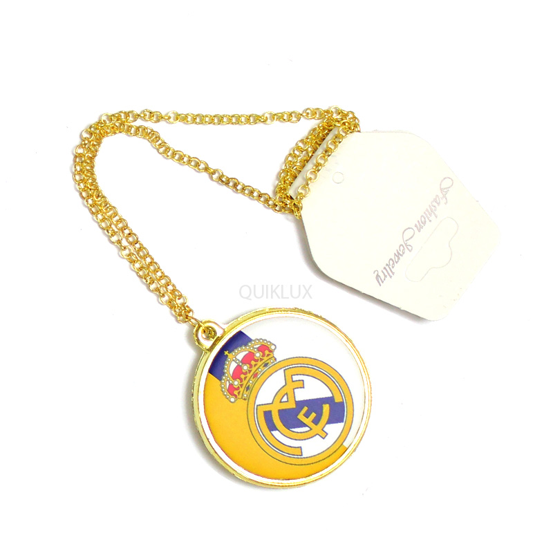 آویز آینه وسط گرد طرح رئال مادرید