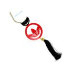 آویز آینه وسط پلکسی طرح آدیداس - قرمز