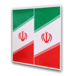برچسب پرچم پلاک - ایران طرح ا.. (بسته 2 عددی)