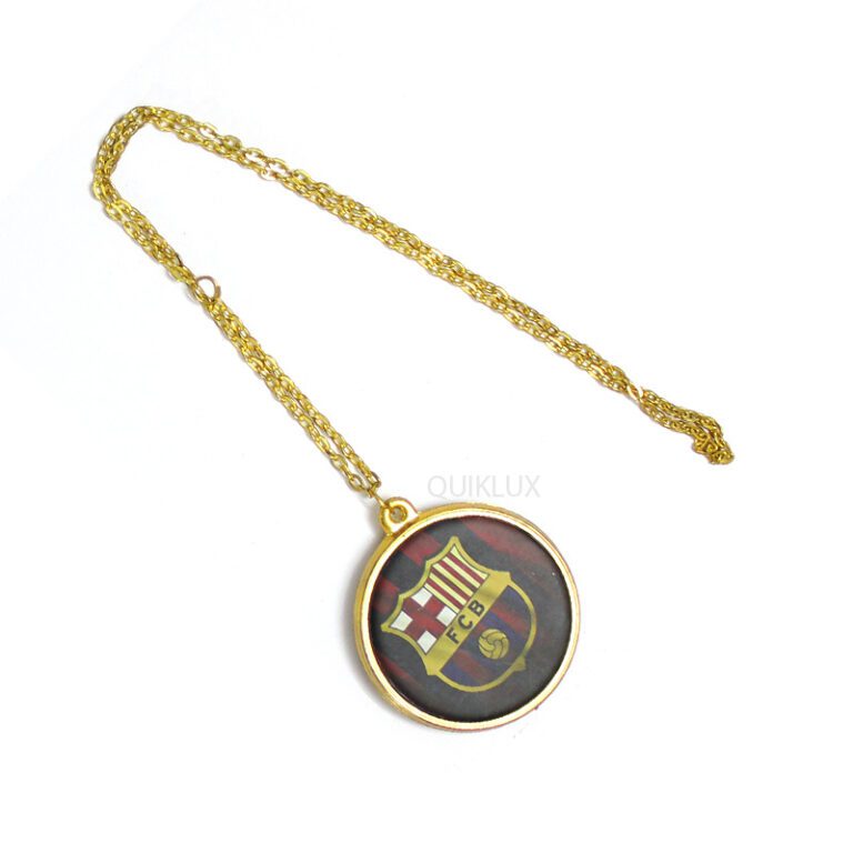 آویز آینه وسط گرد طرح بارسلونا