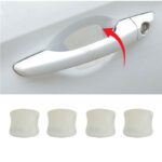 محافظ زیر دستگیره درب (سیلیکونی) رنگ شفاف طرح sport ساده