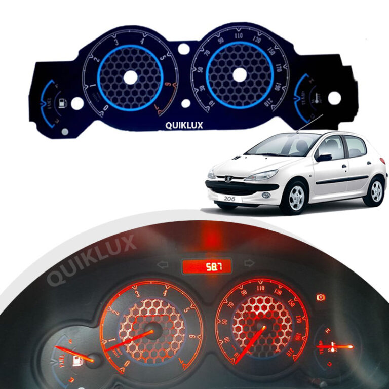 تم صفحه کیلومتر اسپرت پژو 206 - آبی زنبوری