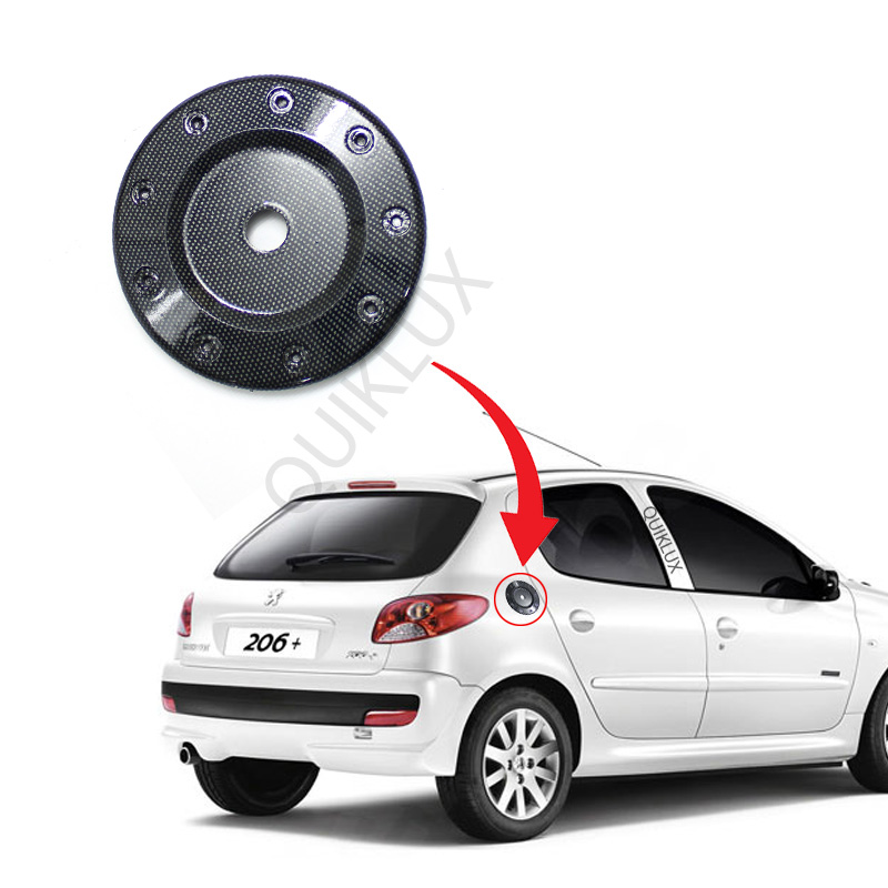 درب باک خودرو پژو 206 و 207 فلزی طرح RC  - رنگ کربن