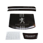 پد رو داشبورد ژله ای پژو 207 مدل 4 تیکه - شیر پژو مشکی 3 خط