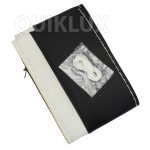 دور فرمون دوختنی چرم سوزنی مدل مشکی سفید