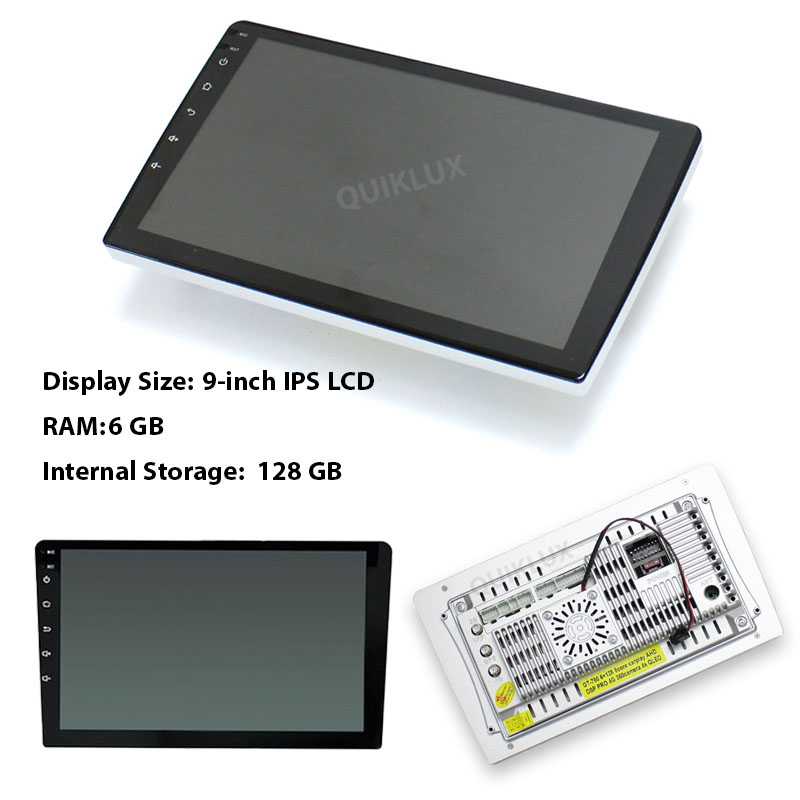 مانیتور 9 اینچ Rock Strem - 4K QLED Car Play AHD DSP pro 8 هسته ای رم 6 حافظه داخلی 128